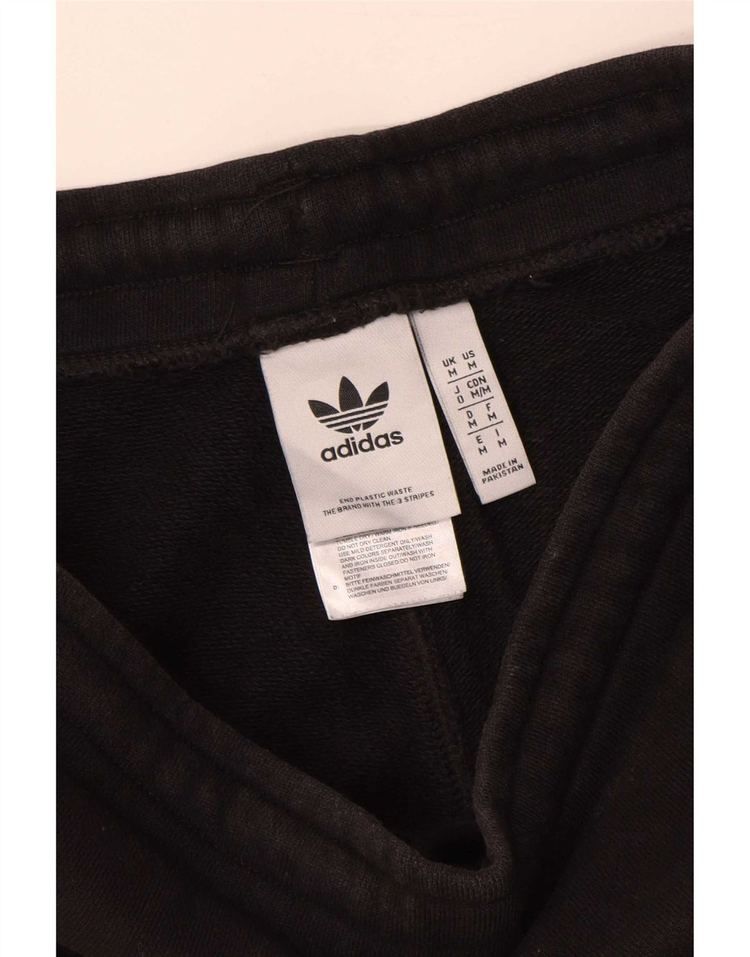 Adidas Short de sport pour homme en coton noir moyen