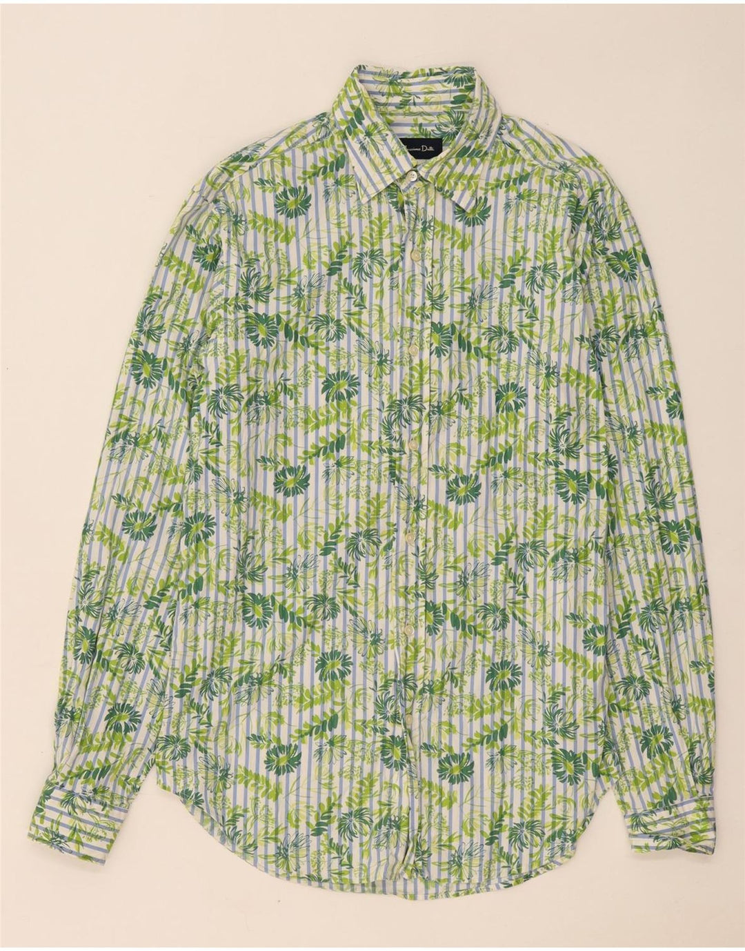 Massimo Dutti Chemise Homme Taille 40 Vert Moyen Floral