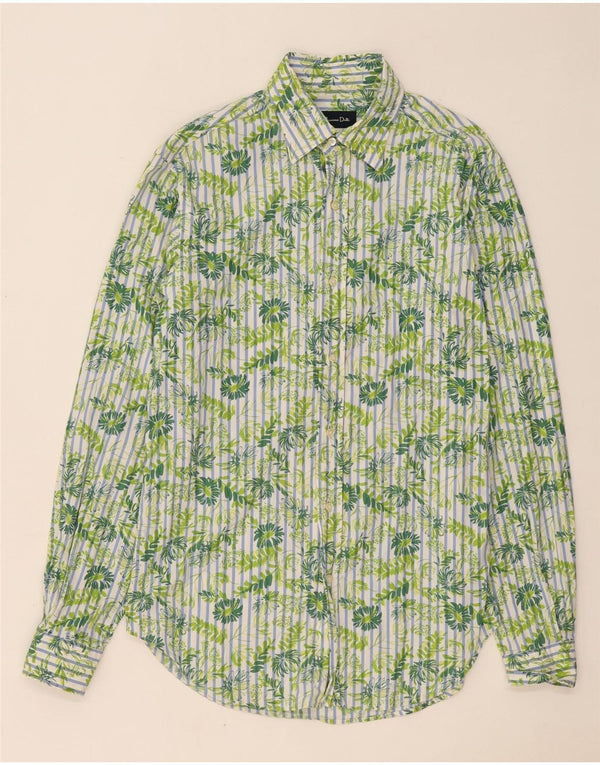 Massimo Dutti Chemise Homme Taille 40 Vert Moyen Floral