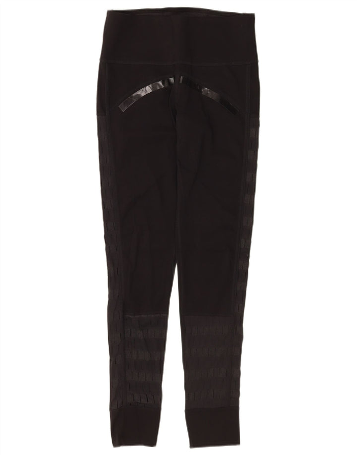 ADIDAS Femmes Stella McCartney Graphic Leggings UK 8 Petit Noir Rayé