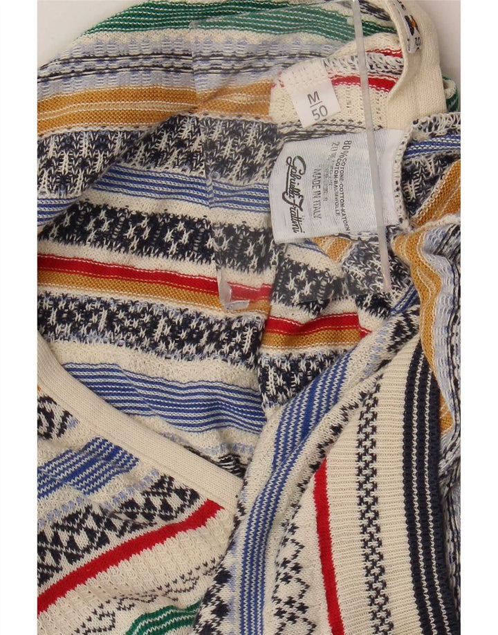Gabriella Frattini Pull Cardigan Homme Moyen Multicolore Fair Isle