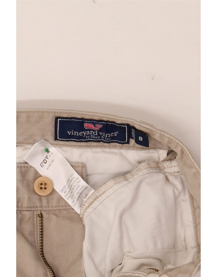 VINEYARD VINES Pantalon Chino Droit Garçon 7-8 ans W24 L22 Coton Beige
