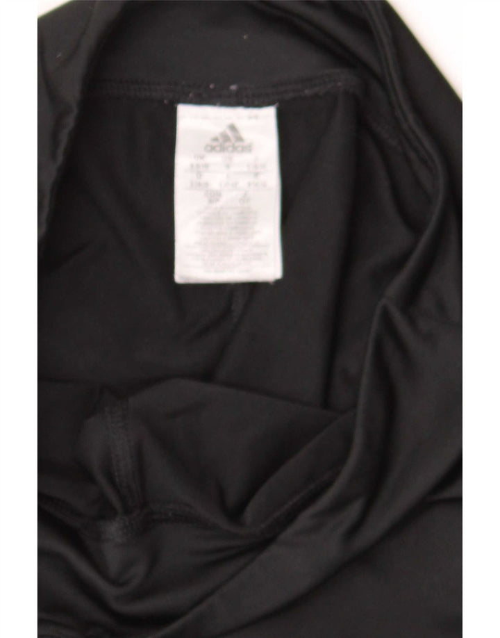 Adidas Legging Capri Femme UK 8/10 Petit Noir Polyester