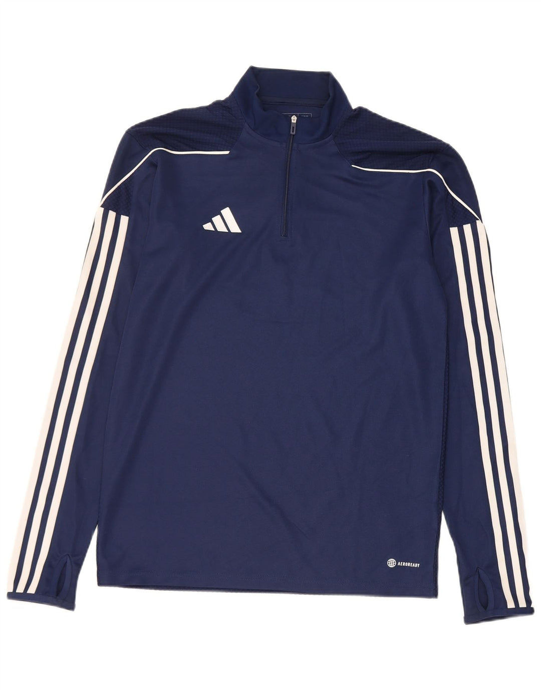 Adidas Hommes Aeroready Slim Fit Pull Survêtement Haut Petit Bleu Marine