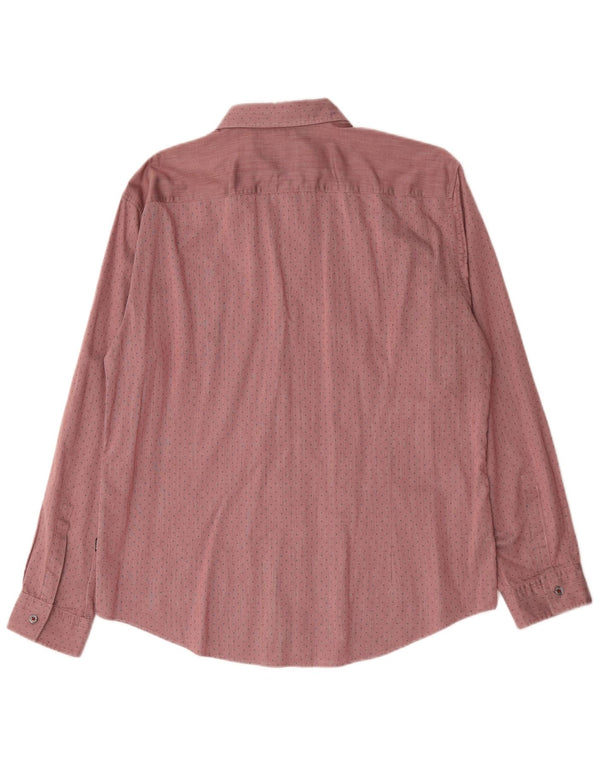 Hugo Boss Chemise Slim Fit XL Coton à pois rouge