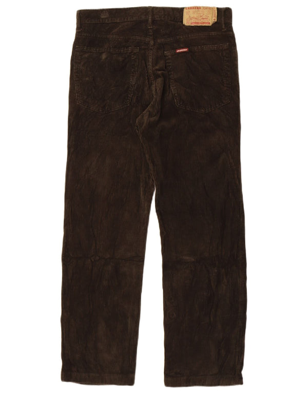 Carrera Pantalon droit en velours côtelé pour homme IT 48 Medium W30 L28 Kaki