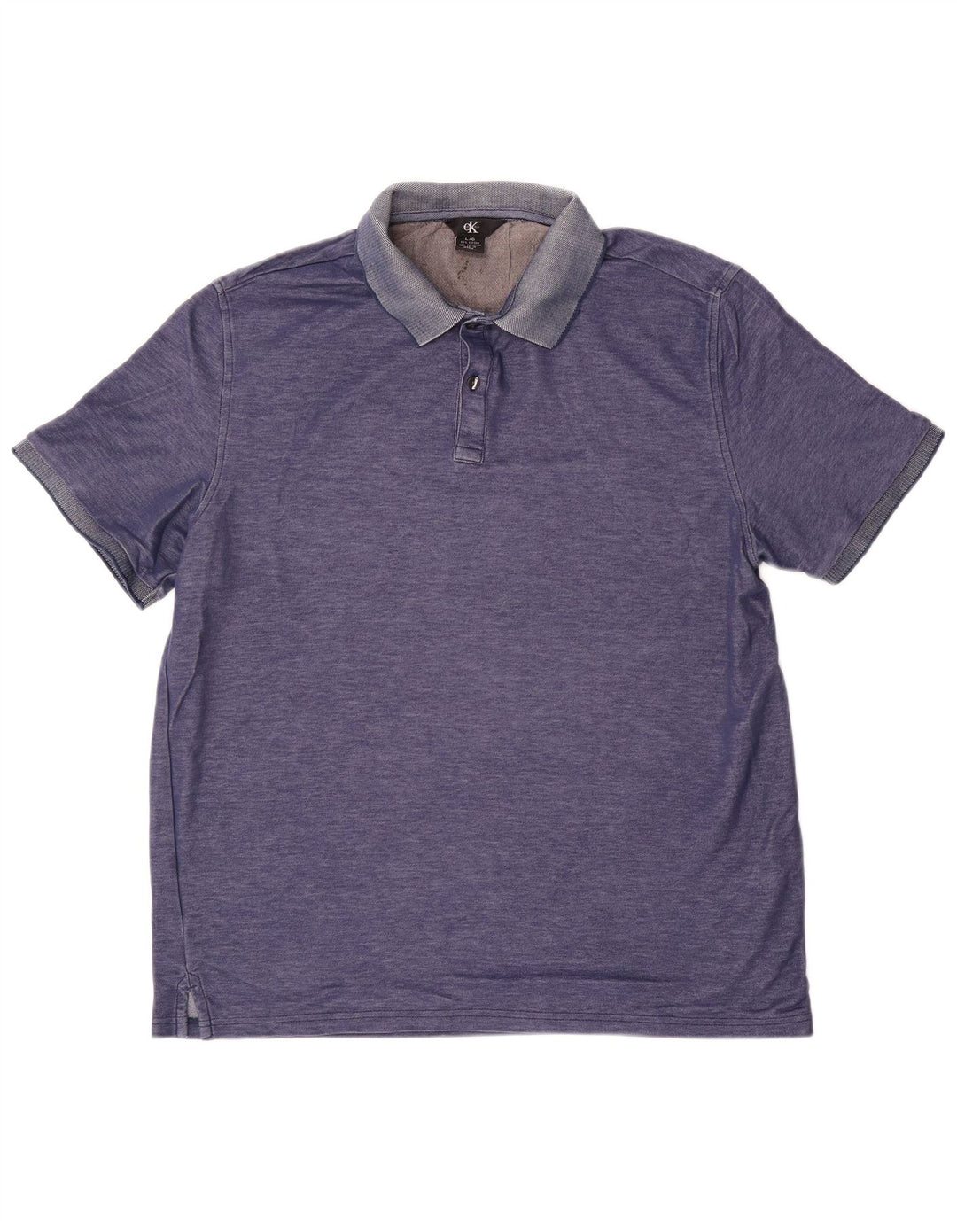 CALVIN KLEIN Polo Homme Grand Bleu Coton