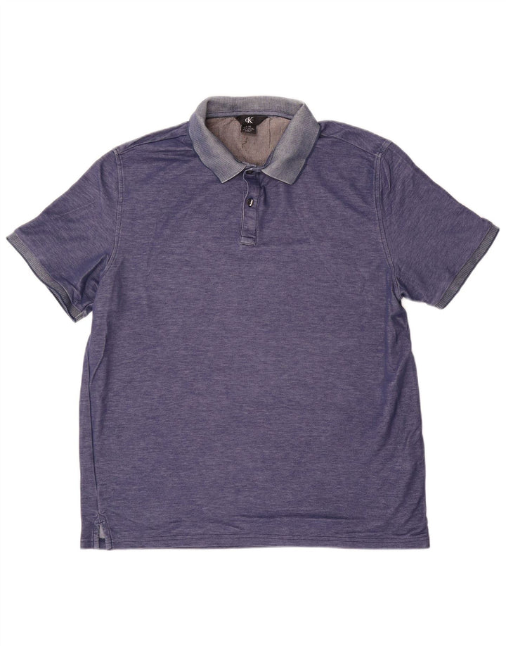 CALVIN KLEIN Polo Homme Grand Bleu Coton