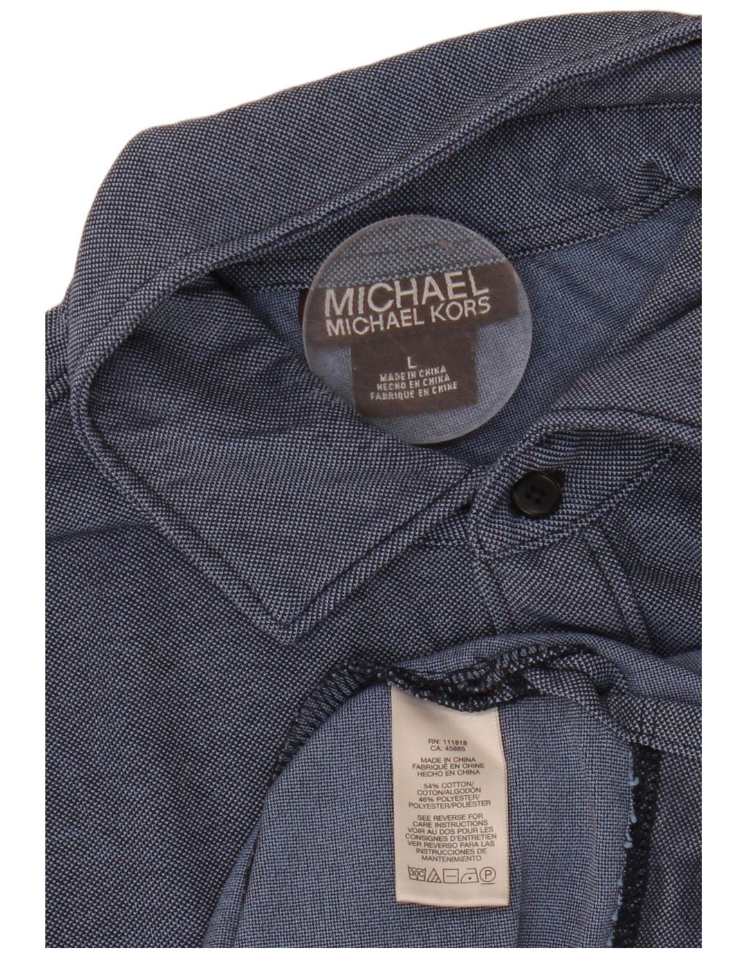 MICHAEL KORS Polo Homme Grand Bleu Marine Coton