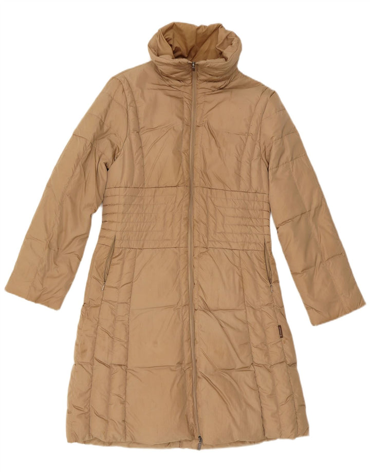 Moncler Femmes Manteau Rembourré Taille 2 Moyen Beige Polyamide