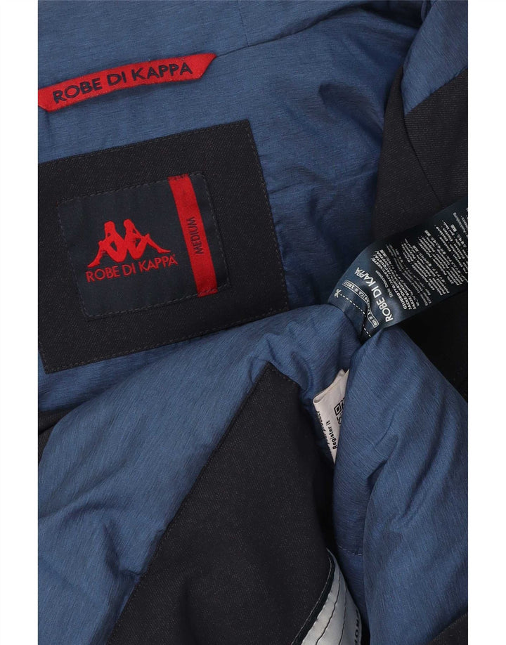 Kappa Veste rembourrée à capuche pour homme UK 38 Bleu marine moyen Polyamide