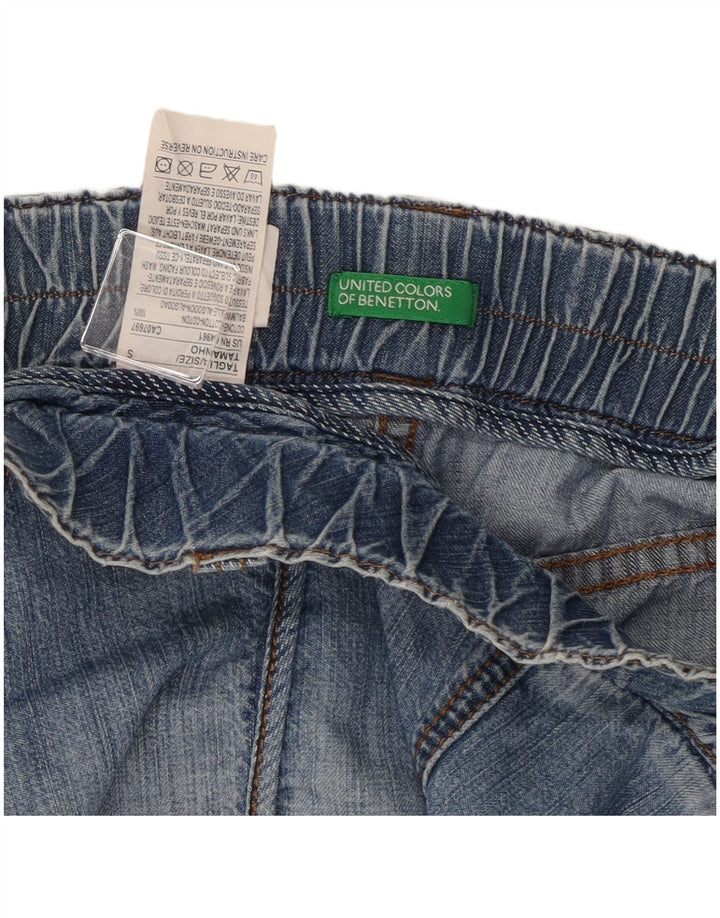 Benetton Jupe En Jean Small W34 Bleu Coton Femme