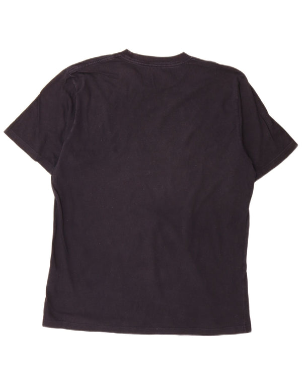 Carhartt Mens Graphic T-Shirt Top Large Bleu Marine Coton