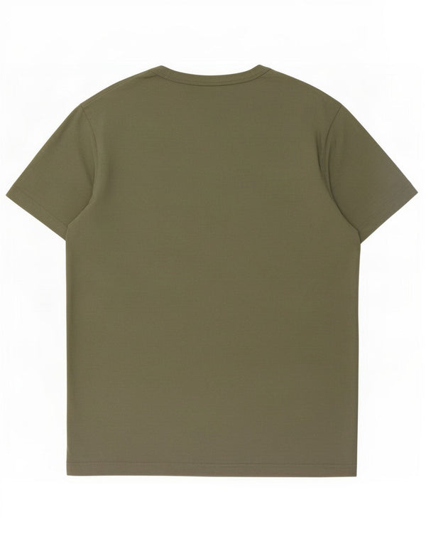 Champion T-Shirt Homme Haut Large Kaki Coton