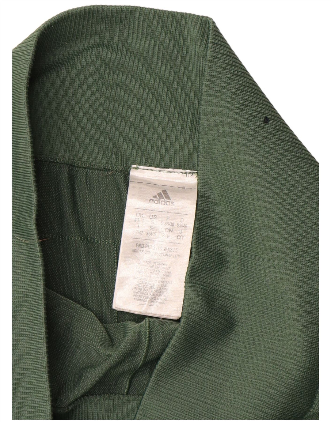 Adidas Leggings Femme UK 8/10 Petit Vert Polyester