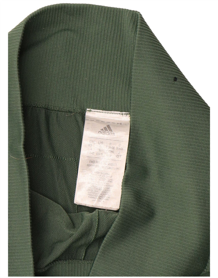 Adidas Leggings Femme UK 8/10 Petit Vert Polyester