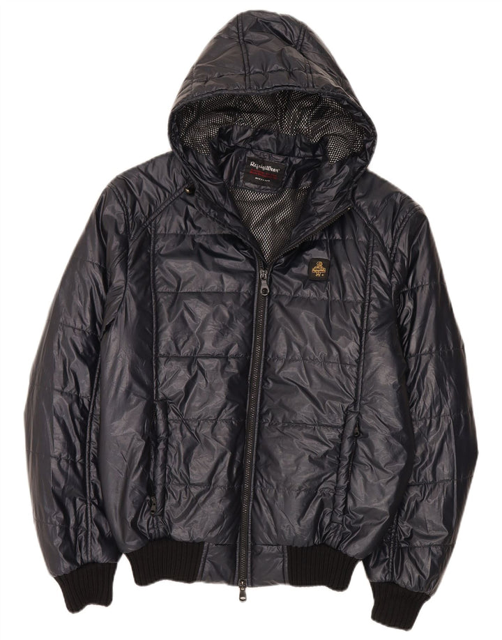 Refrigiwear Veste matelassée à capuche pour homme IT 50 Large Bleu marine moderne