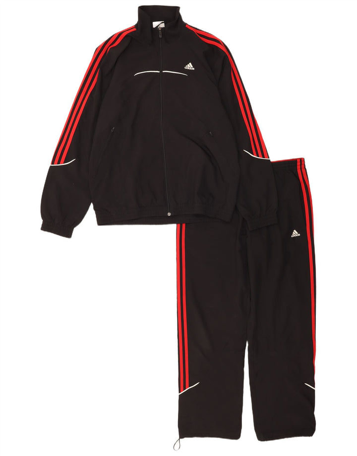 Adidas Hommes Climalite Full Survêtement UK 40/42 Moyen Noir