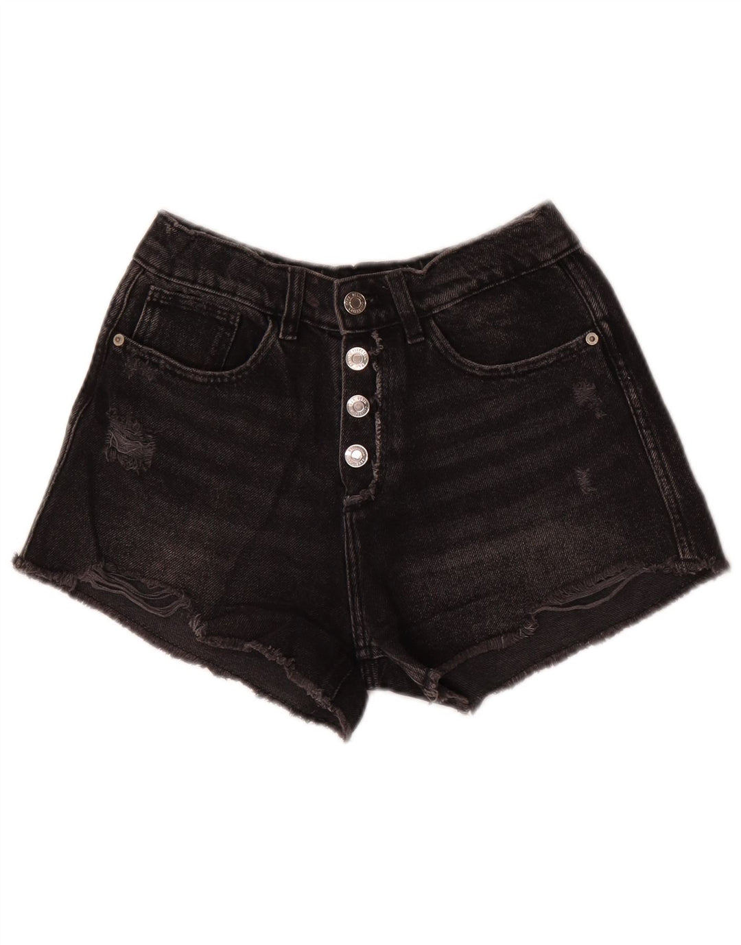 ZARA Short en jean vieilli pour fille 9-10 ans W24 Gris