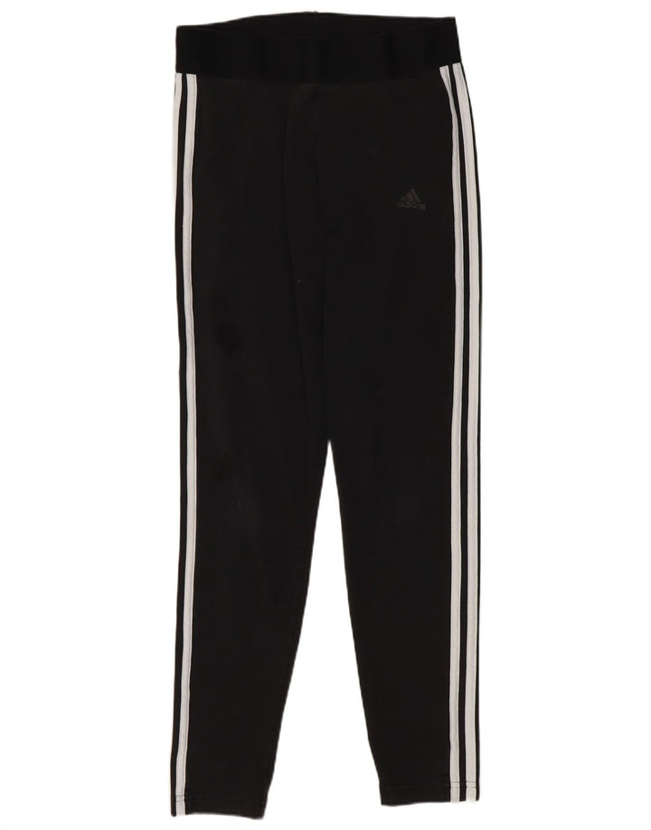 Adidas Leggings Femme UK 12/14 Coton Noir Moyen