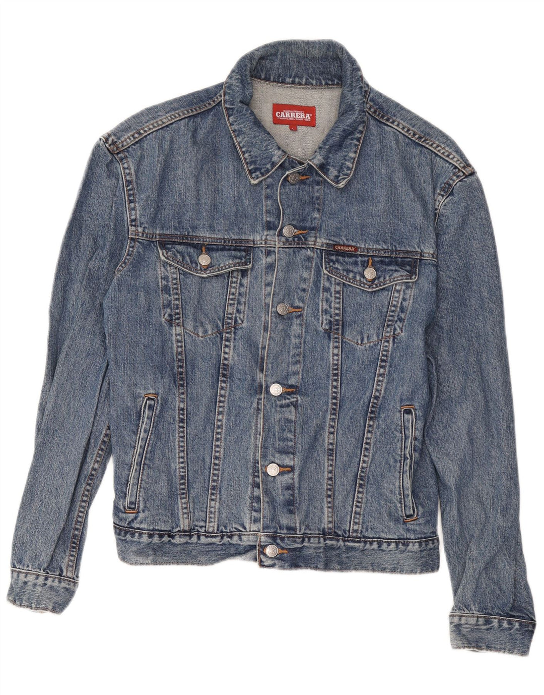 Carrera Veste en jean pour homme UK 40 Large Bleu Coton