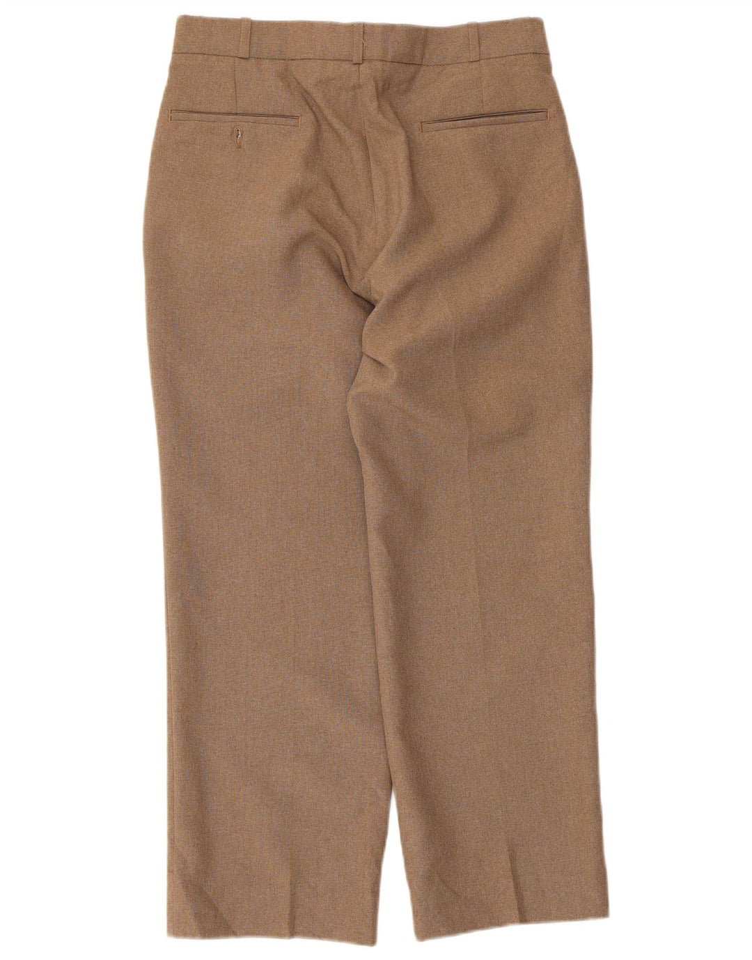 Farah Pantalon de Costume Droit Femme W32 L26 Beige Polyester