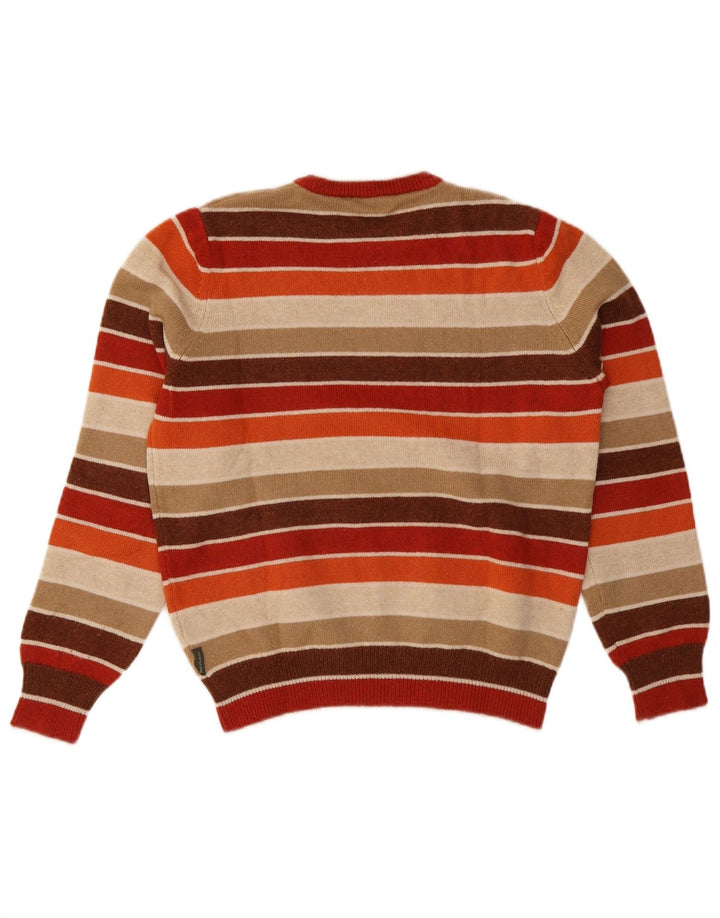Henry Cottons Pull Col Ras du Cou Homme Rayé Multicolore Moyen