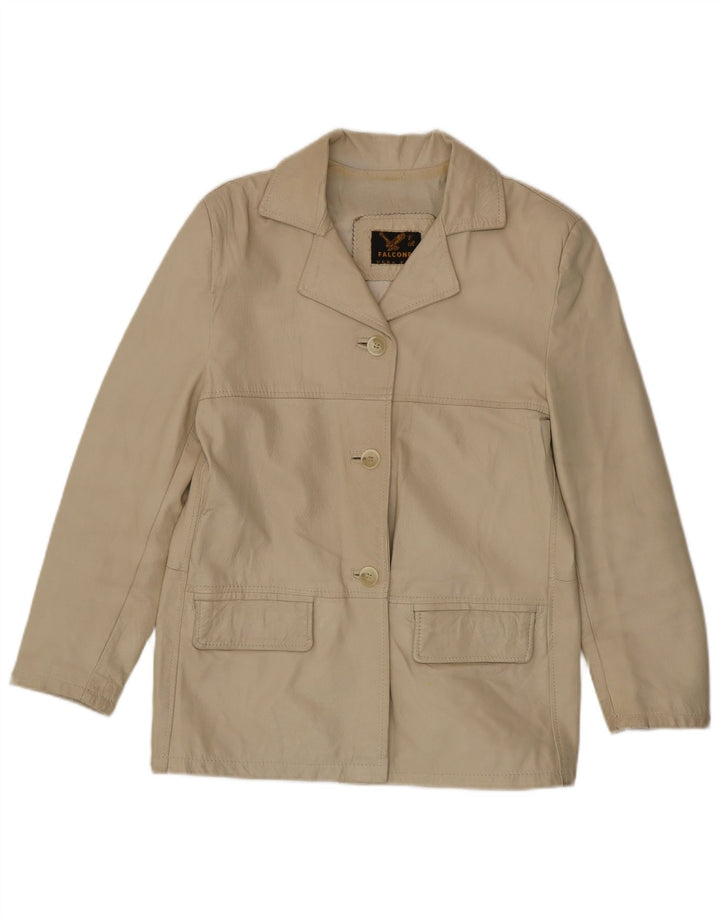 Falconpel Veste Blazer 3 Boutons Femme IT 44 Medium Off White