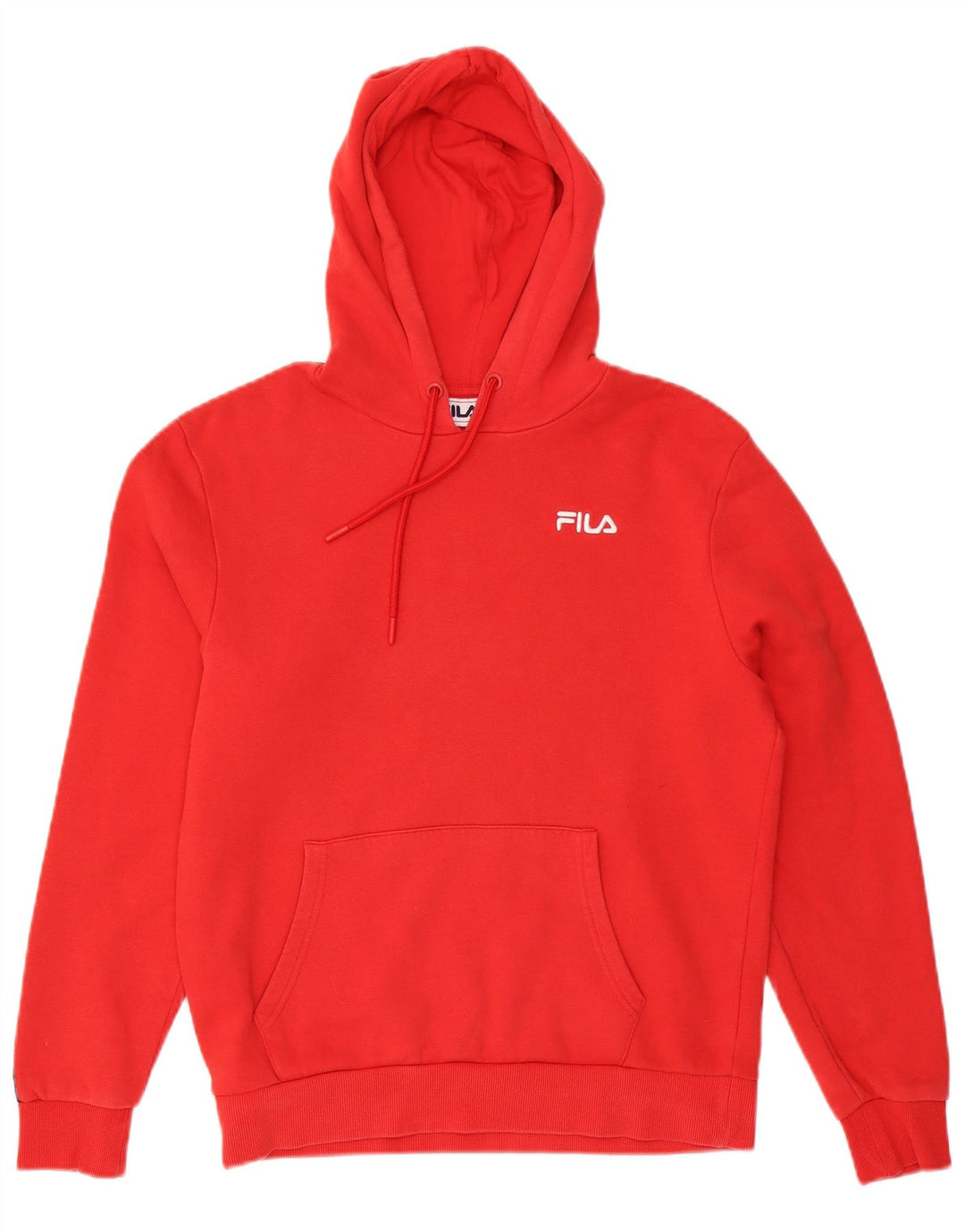 FILA Pull à capuche graphique pour homme en coton color block Rouge Taille S