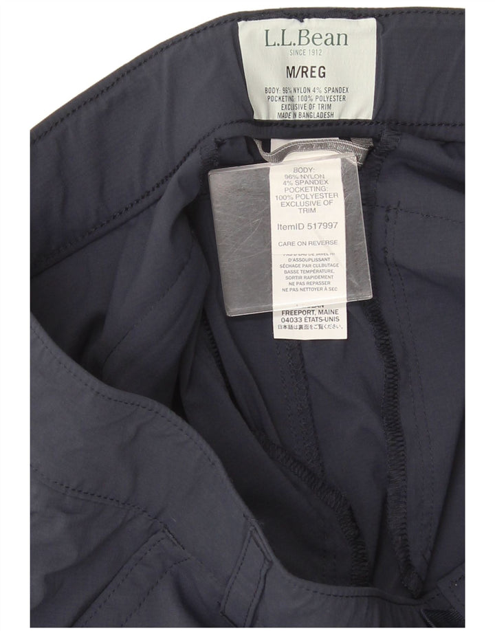 L.L.Bean Pantalon Capri Cargo Homme Moyen W32 L22 Bleu Marine Nylon