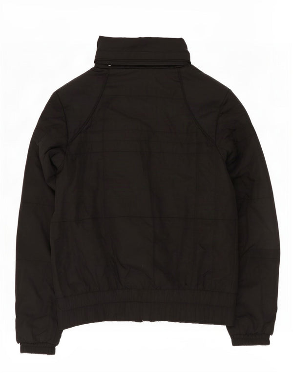 Nike Veste matelassée à capuche pour femme UK 10/12 Noir moyen Polyester