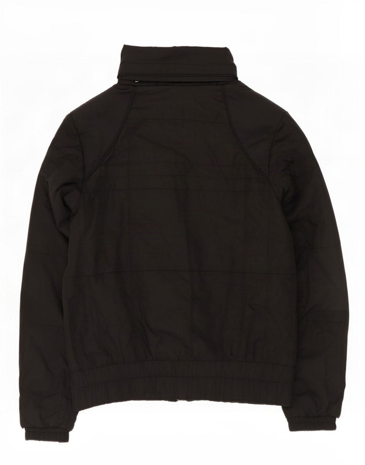 Nike Veste matelassée à capuche pour femme UK 10/12 Noir moyen Polyester