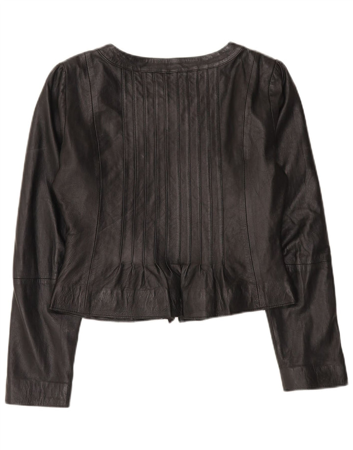 CCDK Veste en cuir femme EU 40 Cuir d'agneau noir moyen