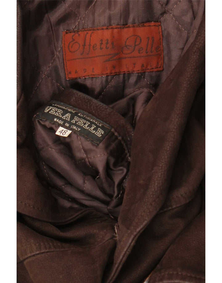 Lavorazione Artigianale Veste en Cuir Homme IT 48 Marron Moyen