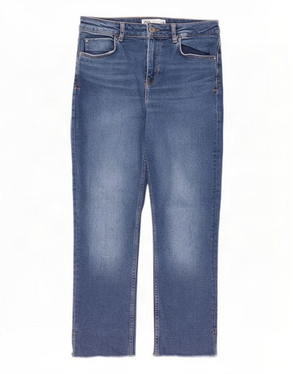 Zara Jean droit pour femme EU 40 Medium W30 L26 Bleu