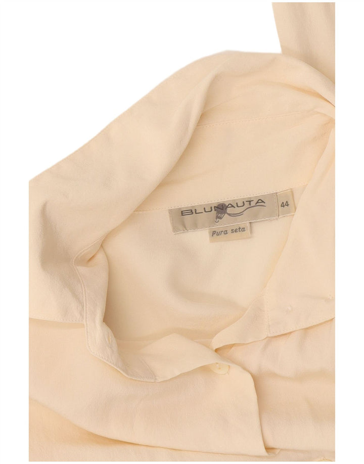 Blunauta Chemisier Femme IT 44 Soie Blanc Cassé Moyen