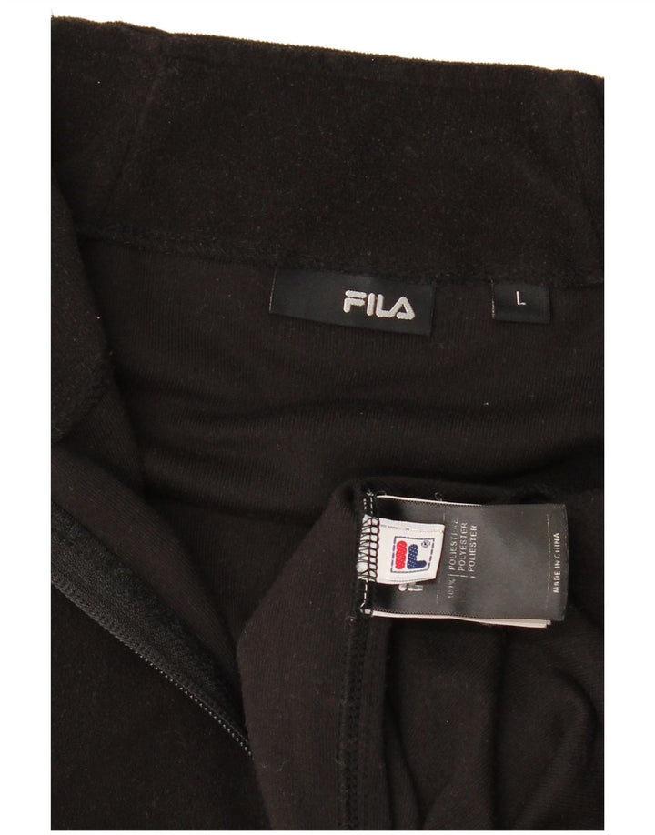 Fila Veste polaire femme UK 16 Large Noir Polyester