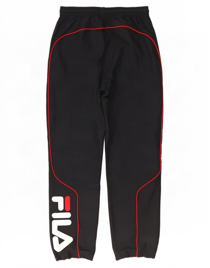Fila Pantalon de Survêtement Graphique Joggers Homme Noir Moyen Polyester