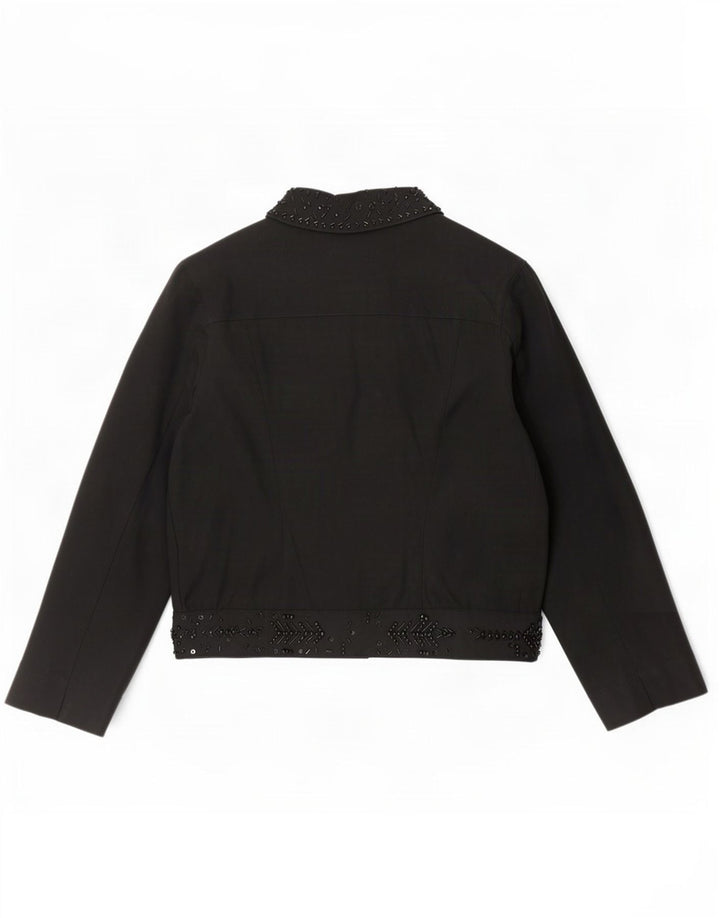 Roccobarocco Veste Bomber Femme IT 46 Grand Coton Noir