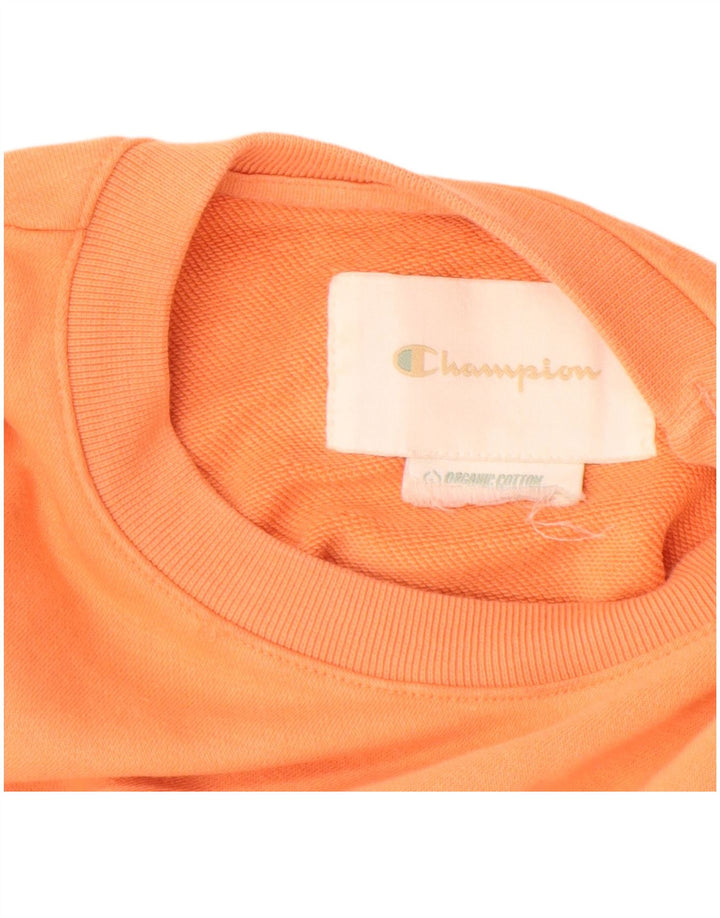 Champion Sweat-shirt pour femme UK 14 en coton orange moyen