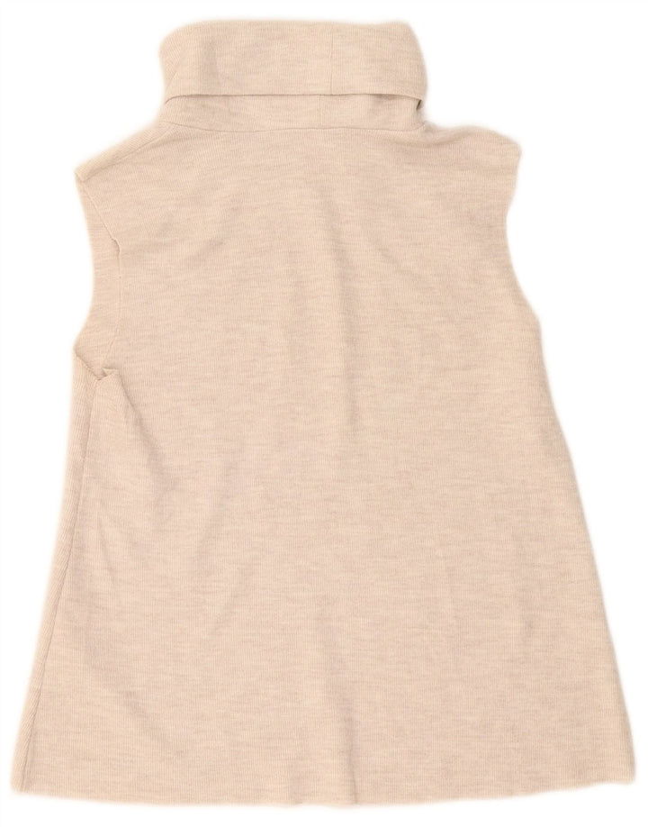 Zara Femme Débardeur UK 12 Medium Off White Coton