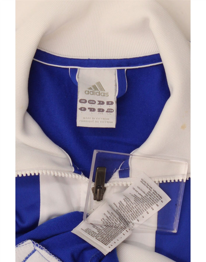 Adidas Veste de survêtement pour homme Large Bleu Colorblock Polyester