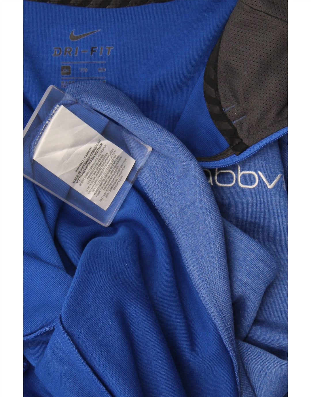 Nike Pull à capuche zippé pour homme 2XL Bleu Colorblock Polyester