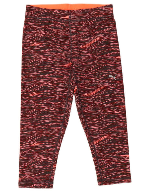 Puma Legging Capri à motif abstrait pour femme UK 10 Small Multicolore