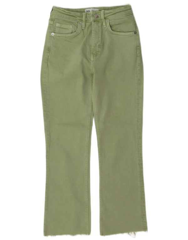 Zara Jean droit femme EU 34 2XS W24 L27 Vert