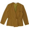 ANDREA MARE Womens Double Breasted Blazer Jacket IT 48 XL Green Polyester Vintage Andrea Mare and Second-Hand Andrea Mare from Messina Hembry 
