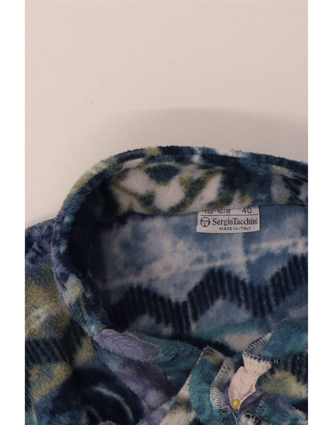 Sergio Tacchini Pull Polaire Garçon 10-11 ans Multicolore Rétro