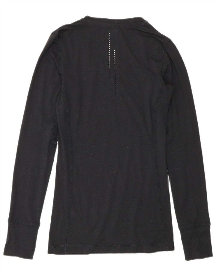 Nike Hommes Dri Fit Graphic Haut à manches longues XS Noir Polyester