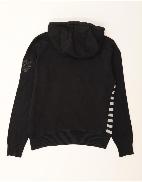 Jack & Jones Pull à capuche pour homme en coton rayé noir Small