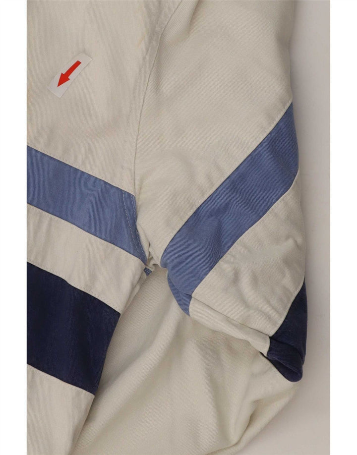 Crew Clothing Chemise pull homme en coton rayé blanc moyen